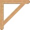 Ekena Millwork Traditional Craftsman Smooth Bracket w/ Offset Brace, Western Red Cedar, 7 1/2"W x 48"D x 48"H BKT0806X48X48TRA04SWR - alternate 2